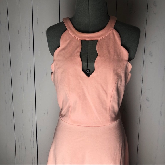 Scallop Edge Mini Dress - Picture 3 of 6